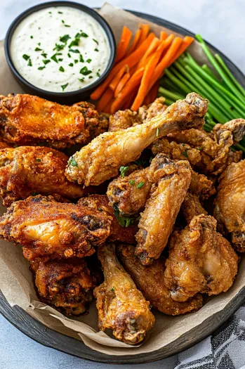 Frozen Chicken Wings in Air Fryer