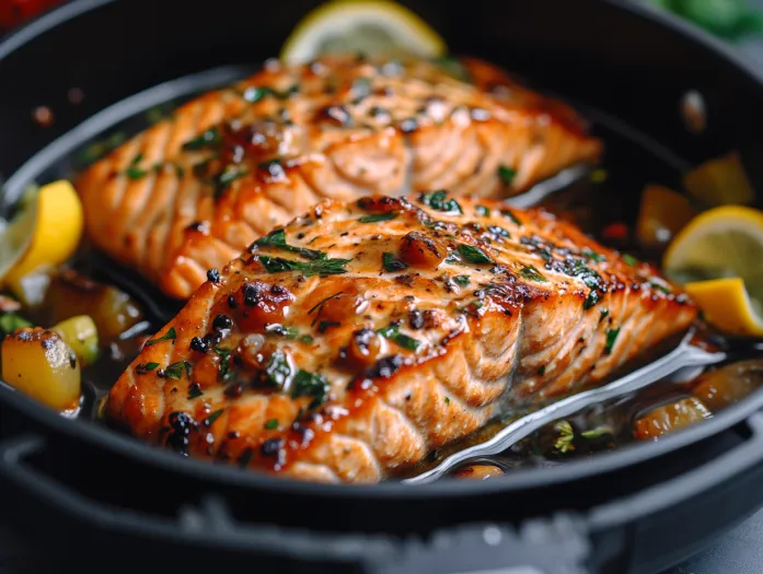 Frozen Salmon in Air Fryer
