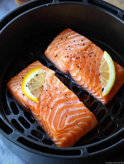 Frozen Salmon in Air Fryer