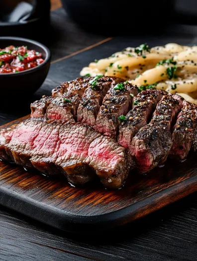medium rare steak