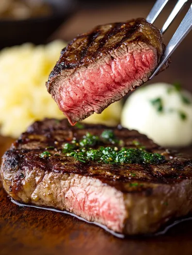 medium rare steak