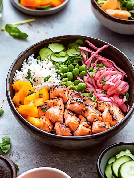 salmon bowl