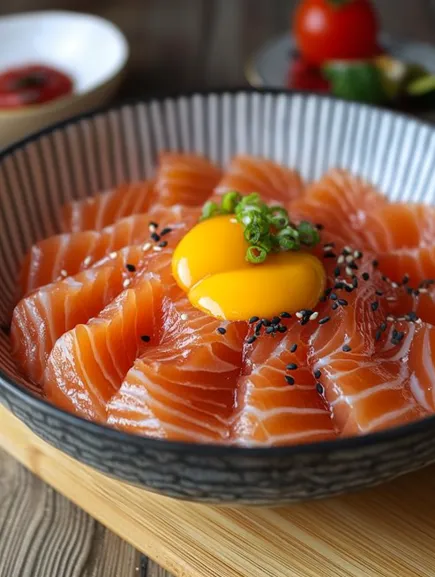 salmon sashimi​