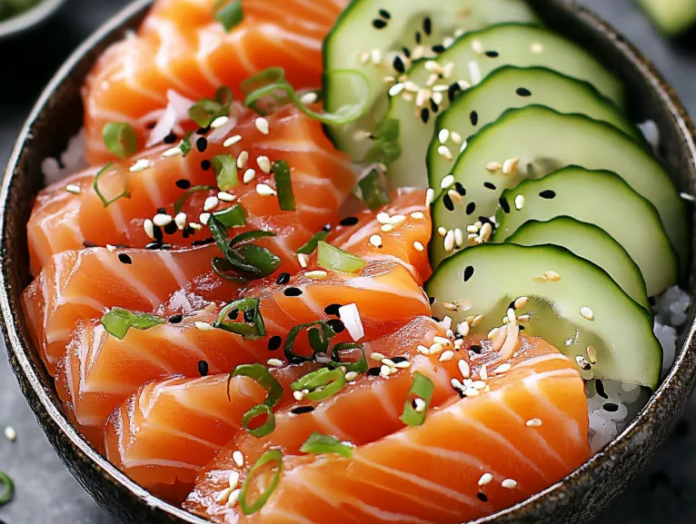salmon sashimi​