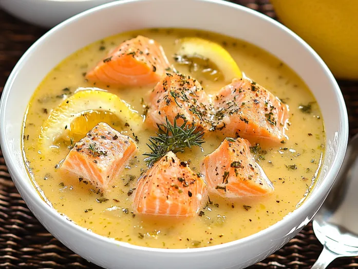 salmon soup
