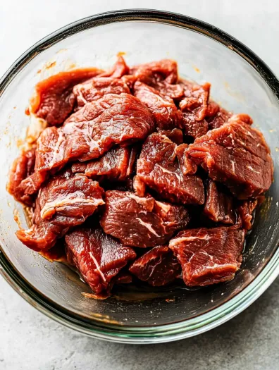 sliced beef