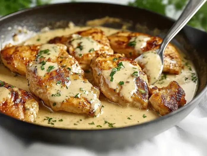creamy garlic chicken