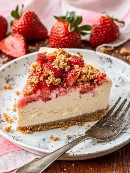 Strawberry Crunch Cheesecake