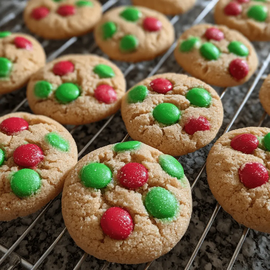 Delicious keto Christmas cookies with festive red and green candies cooling on a wire rack.